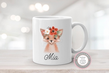 Preview: zuckersüße Tasche Maus 1 Boho Style Wechselwäsche WechselkleidungWunschname für KITA Geschenk Kindergarten Einschulung von Lüttentüddel®